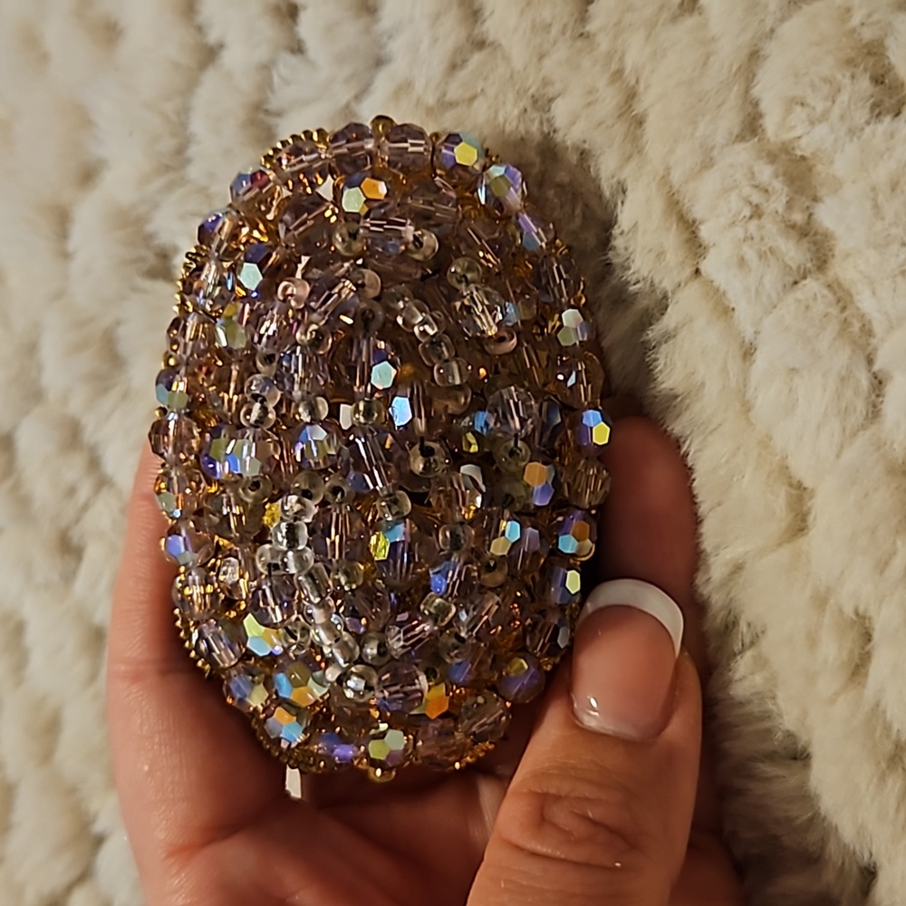 #0115 STUNNING aurora borealis? Brooch BIG